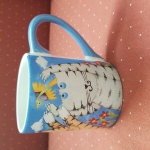 Debit Hron Cats and Birds 12oz mug by Gibson 2006